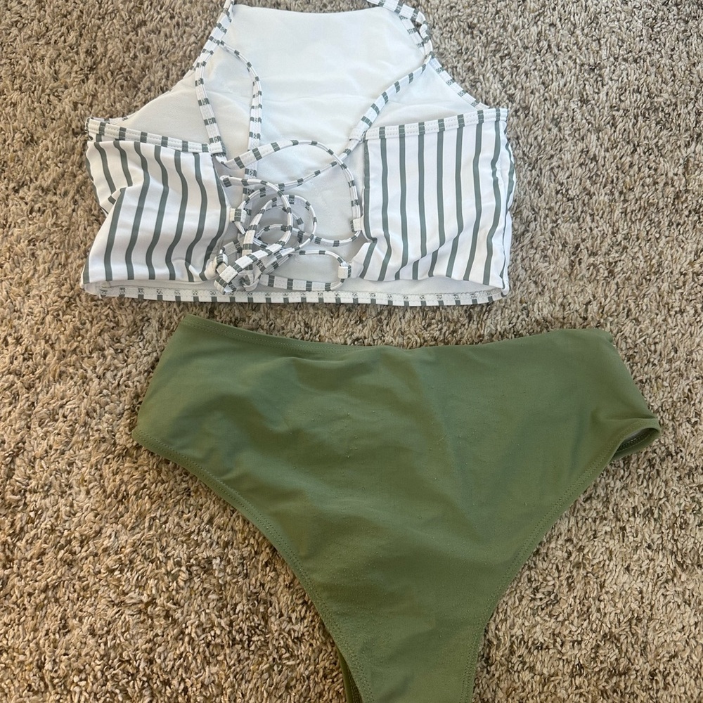 Cute two full coverage swimsuit